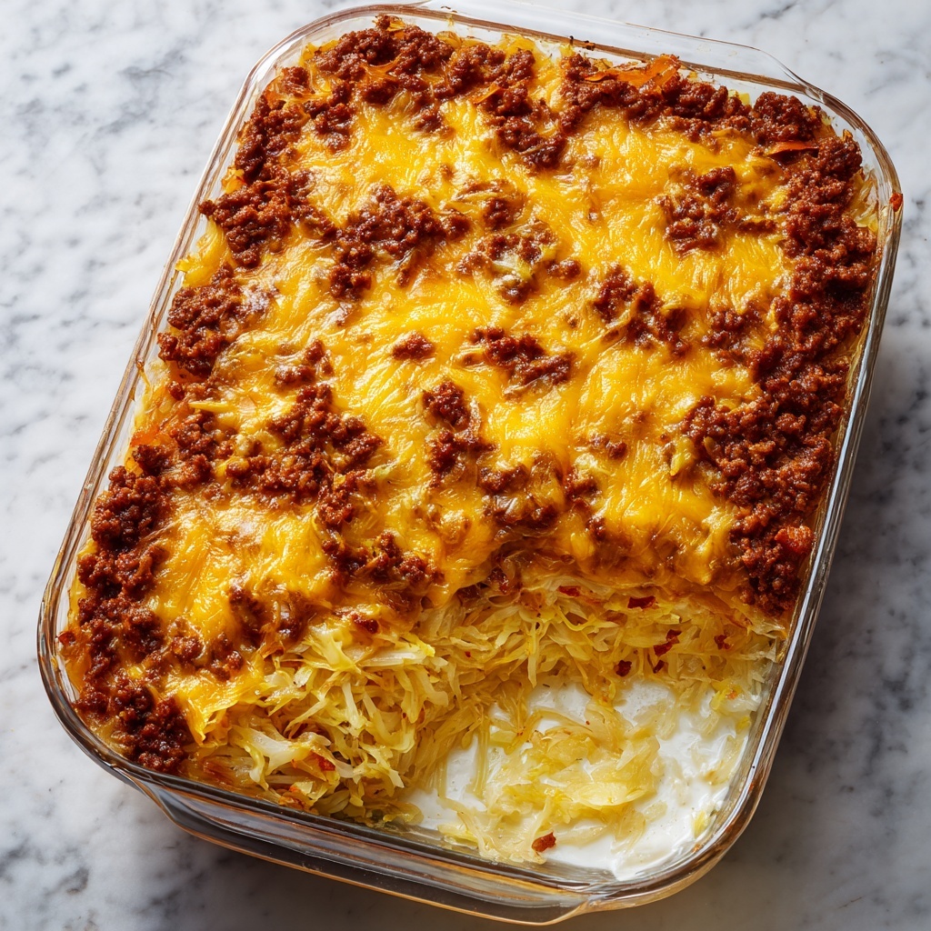 Southern Style Cabbage Beef Bake Recipe - Recipe Image