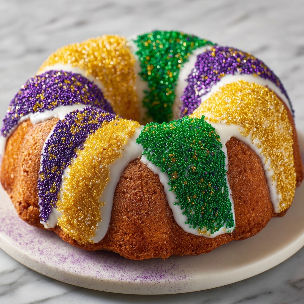 Shortcut Mardi Gras King Cake Recipe - Recipe Image