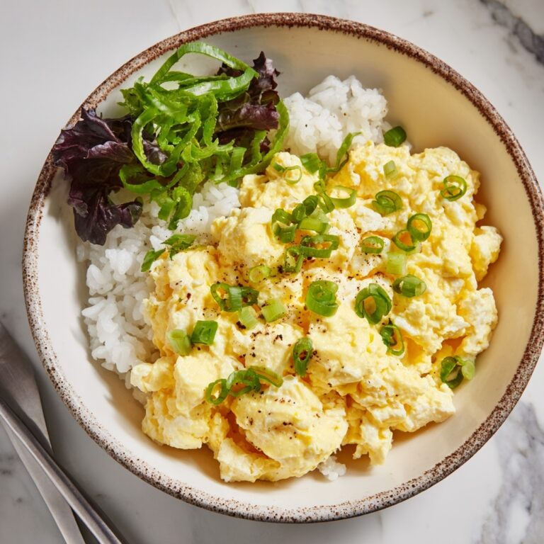 Miso Scrambled Eggs with Bok Choy Recipe