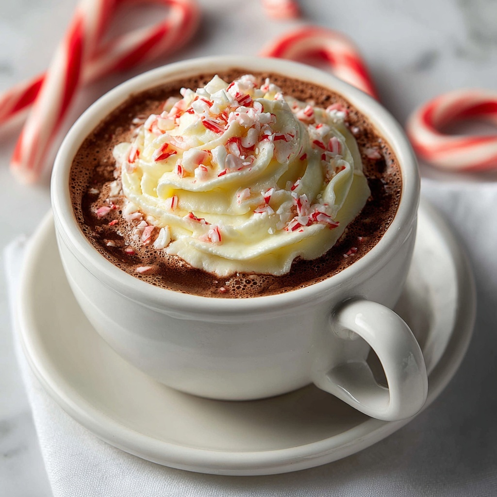 Rich Peppermint Hot Chocolate Recipe - Recipe Image
