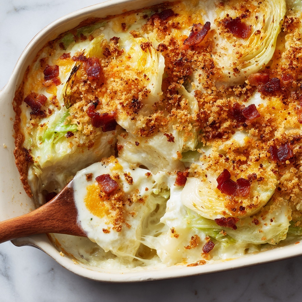 Creamy Bacon and Cabbage Casserole Recipe - Recipe Image