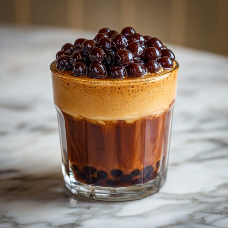 Cozy Red Bean & Black Sesame Milk Tea for Refreshing Sips Recipe