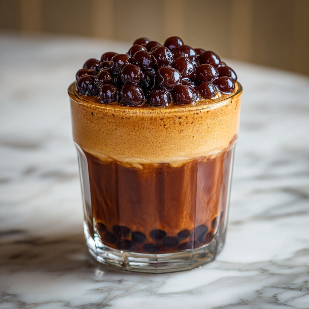 Cozy Red Bean & Black Sesame Milk Tea for Refreshing Sips Recipe - Recipe Image