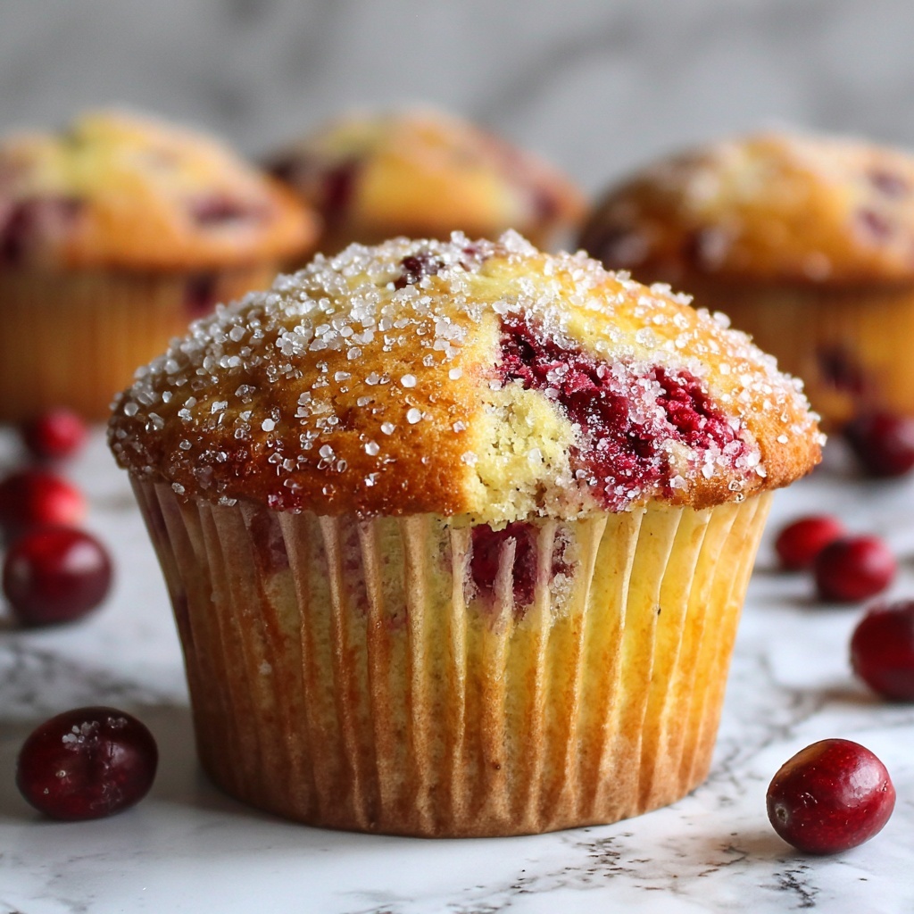 Ricotta Cranberry Orange Muffins Recipe - Recipe Image