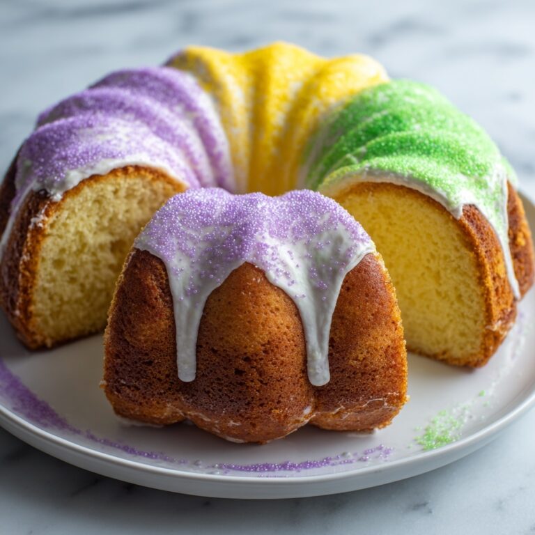 Shortcut Mardi Gras King Cake Recipe