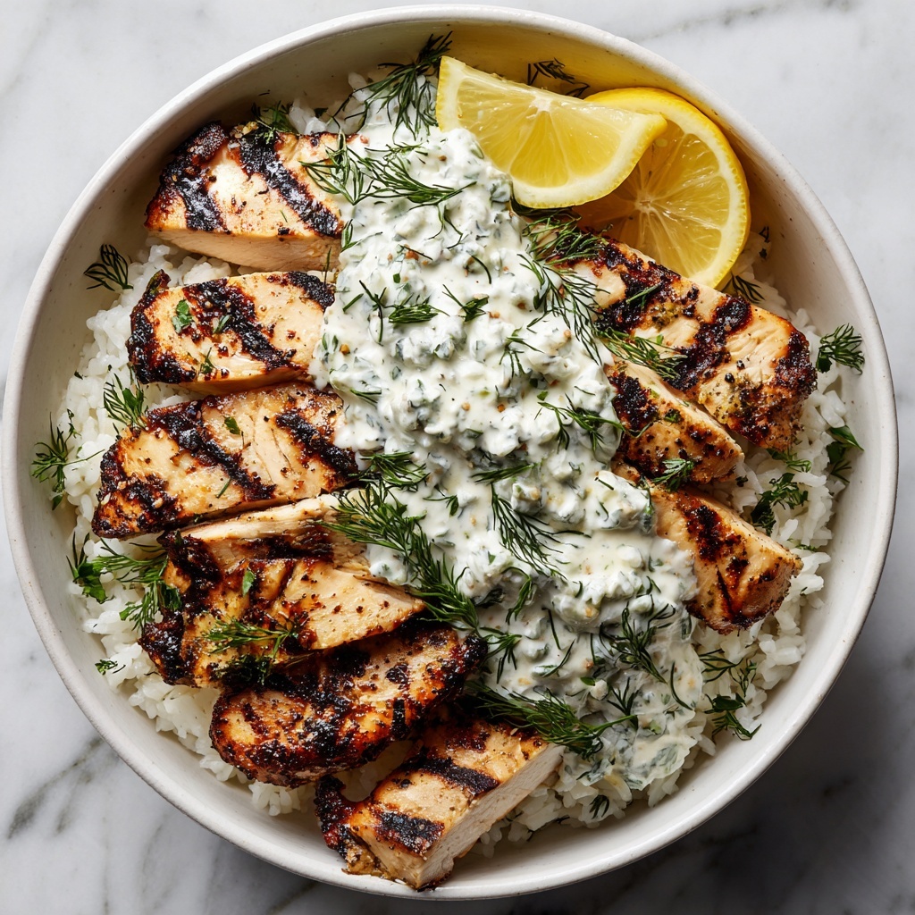 Dump-and-Bake Chicken Tzatziki Rice: A Taste of Greece Recipe - Recipe Image