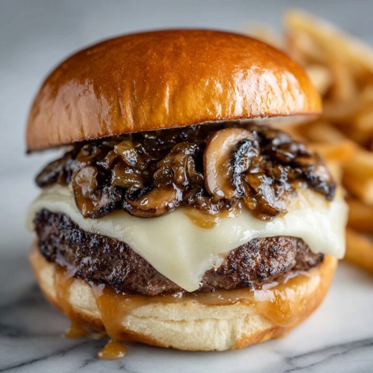 Mushroom Swiss Burger Recipe