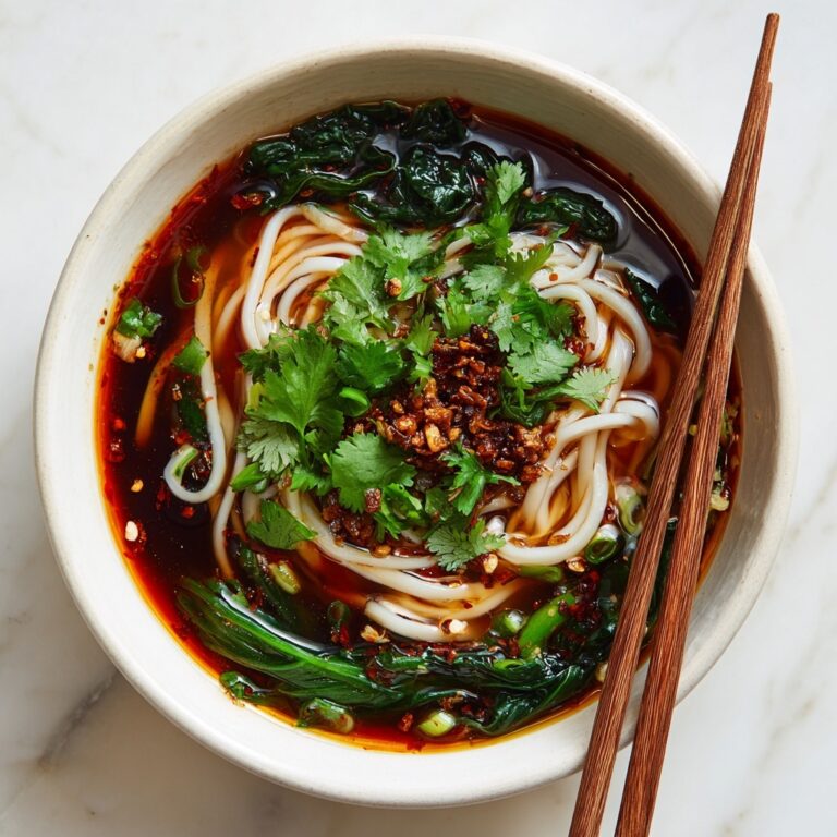 Quick Chinese Vegetable Soup with Enoki Mushrooms and Crispy Shallots Recipe