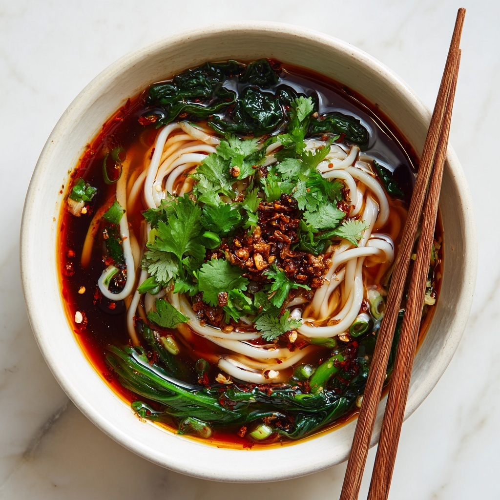 Quick Chinese Vegetable Soup with Enoki Mushrooms and Crispy Shallots Recipe - Recipe Image