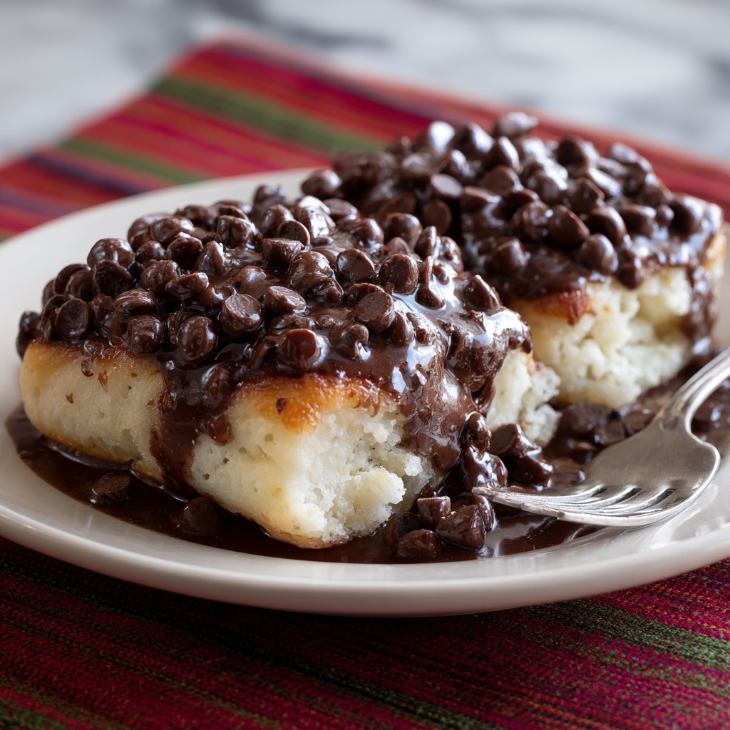 Croissant Breakfast Bake with Chocolate Chips and Cream Cheese Recipe - Recipe Image