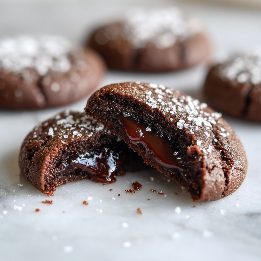 Chocolate Lava Cookies with Rich Ganache Centers Recipe - Recipe Image