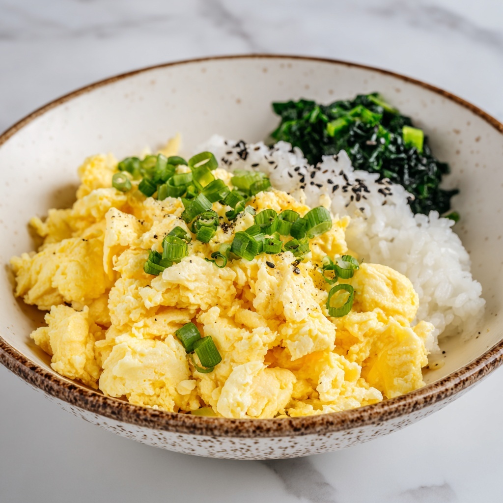 Miso Scrambled Eggs with Bok Choy Recipe - Recipe Image