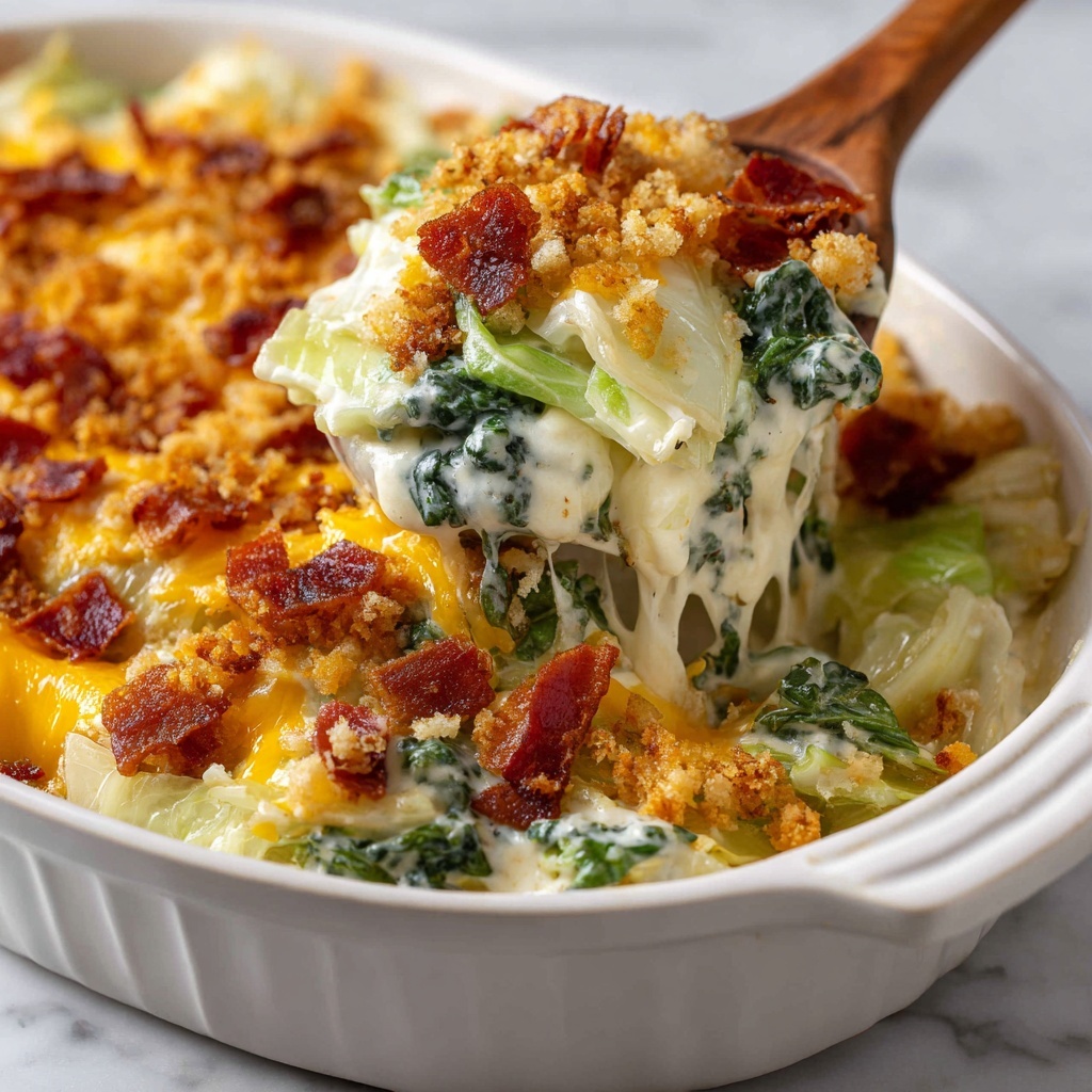 Creamy Bacon and Cabbage Casserole Recipe - Recipe Image