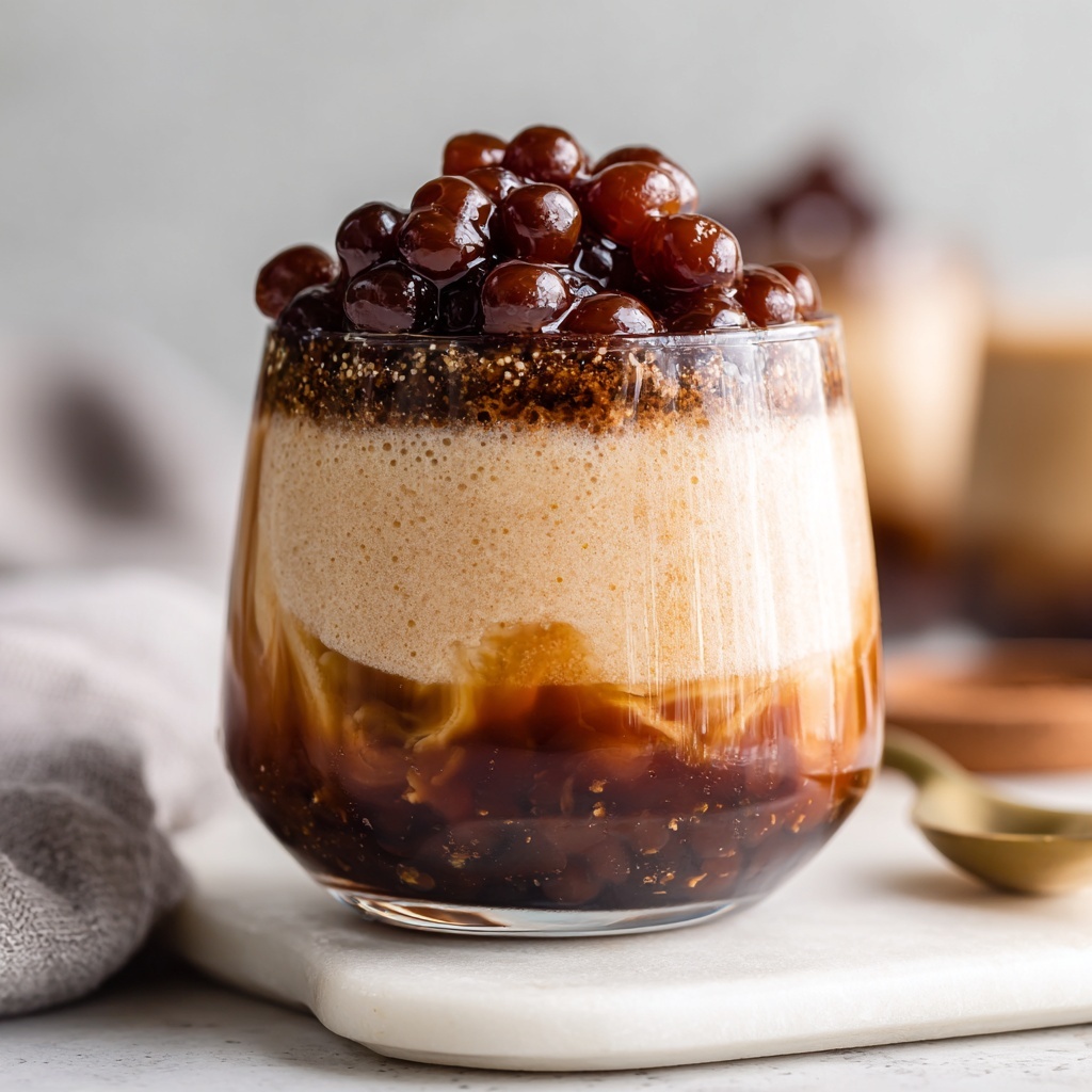 Cozy Red Bean & Black Sesame Milk Tea for Refreshing Sips Recipe - Recipe Image