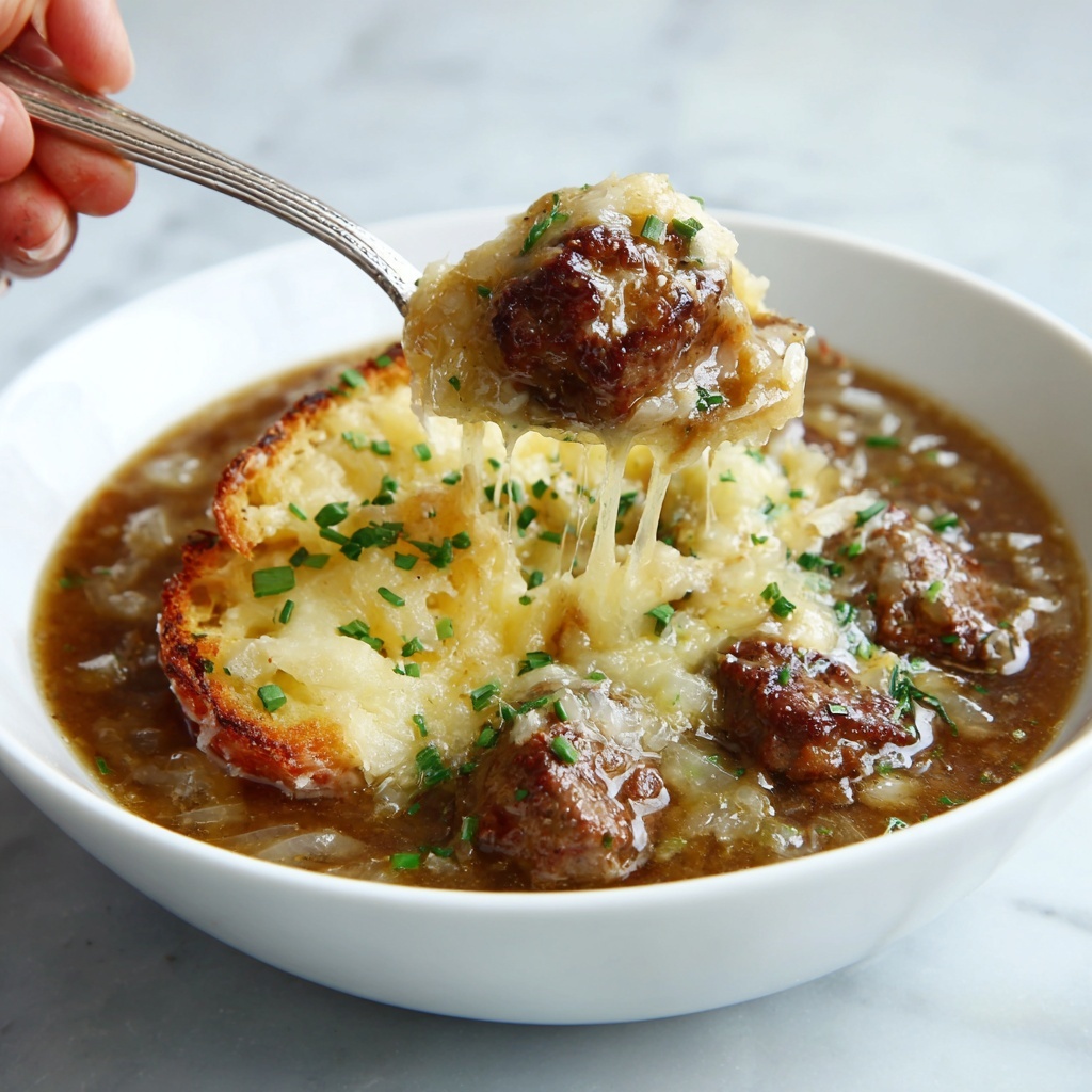 French Onion Beef Soup Recipe - Recipe Image