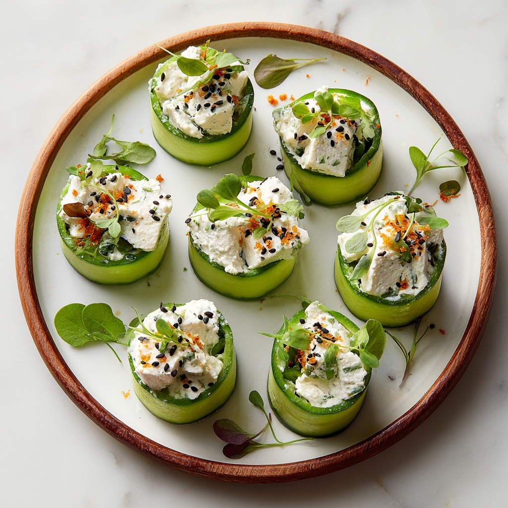 Best Chicken Salad Cucumber Roll-Ups for a Fresh, Guilt-Free Lunch Recipe - Recipe Image