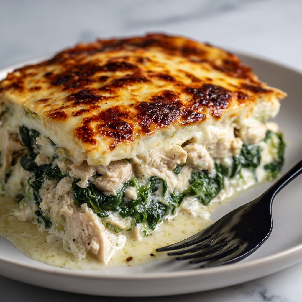 High-Protein Spinach and Artichoke Chicken Casserole Recipe - Recipe Image