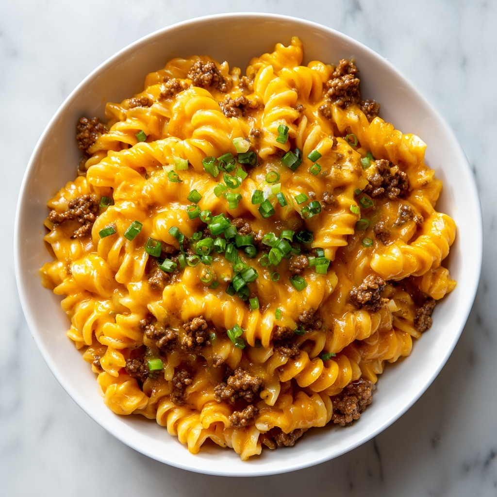 One-Pot Beef and Cheddar Ranch Pasta Recipe - Recipe Image