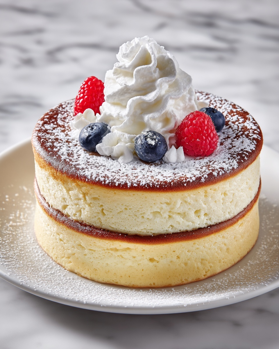 Fluffy Japanese Soufflé Pancakes Recipe - Recipe Image