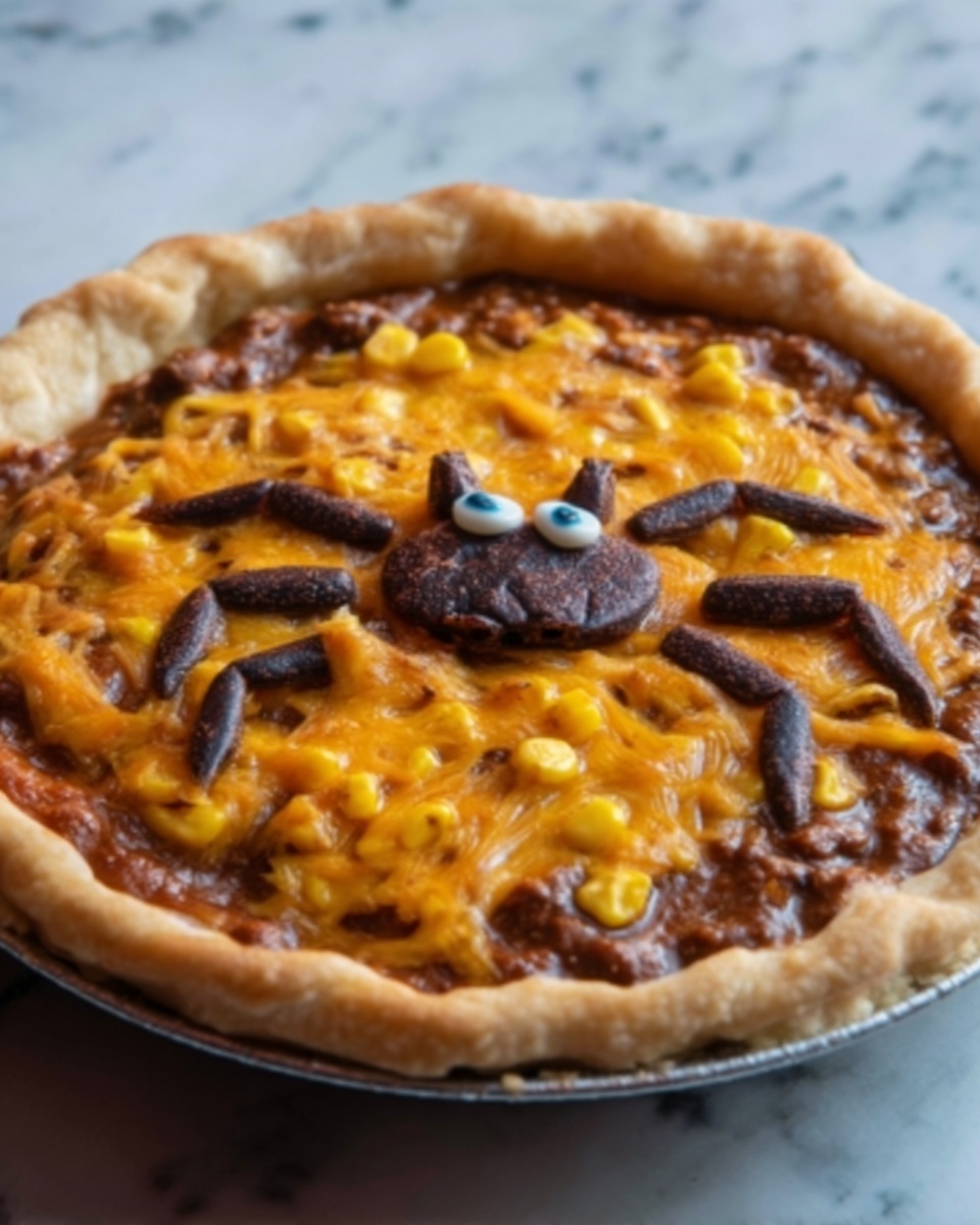 Cauldron of Chili with Spider Breads Recipe - Recipe Image