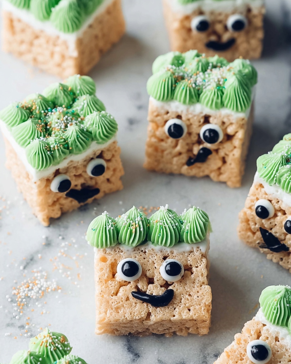Monster Rice Krispies Treats: A Giant Halloween Delight Recipe - Recipe Image