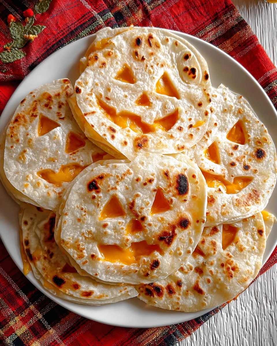 Jack o' Lantern Quesadillas: A Spooky Halloween Recipe - Recipe Image