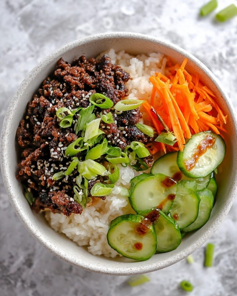 Korean Ground Beef Bowl Recipe