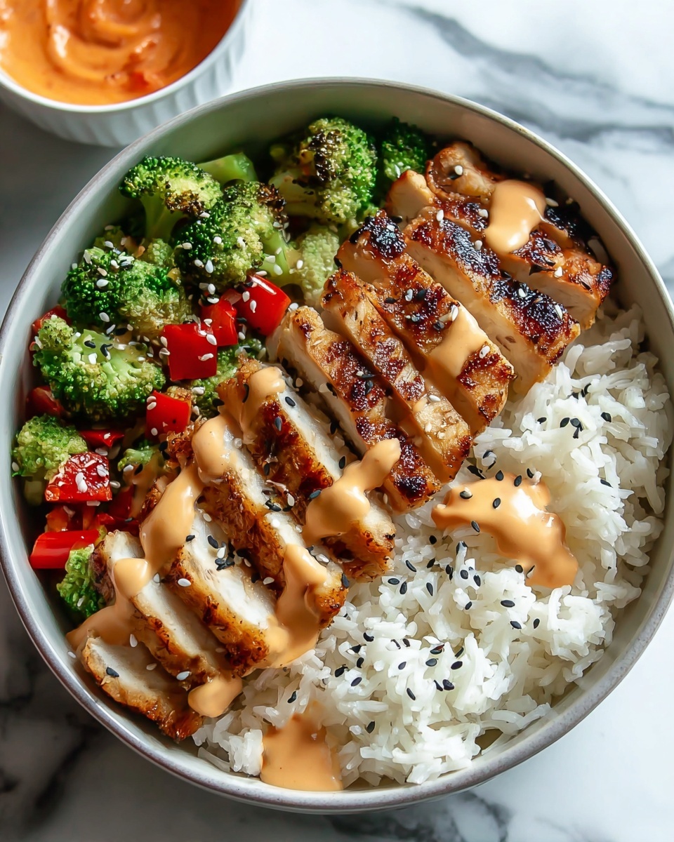 Sticky Chicken Rice Bowls Recipe - Recipe Image