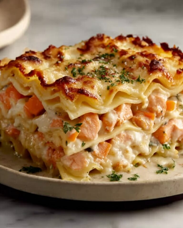 Seafood Lasagna with Clam Chowder and Fresh Herbs Recipe