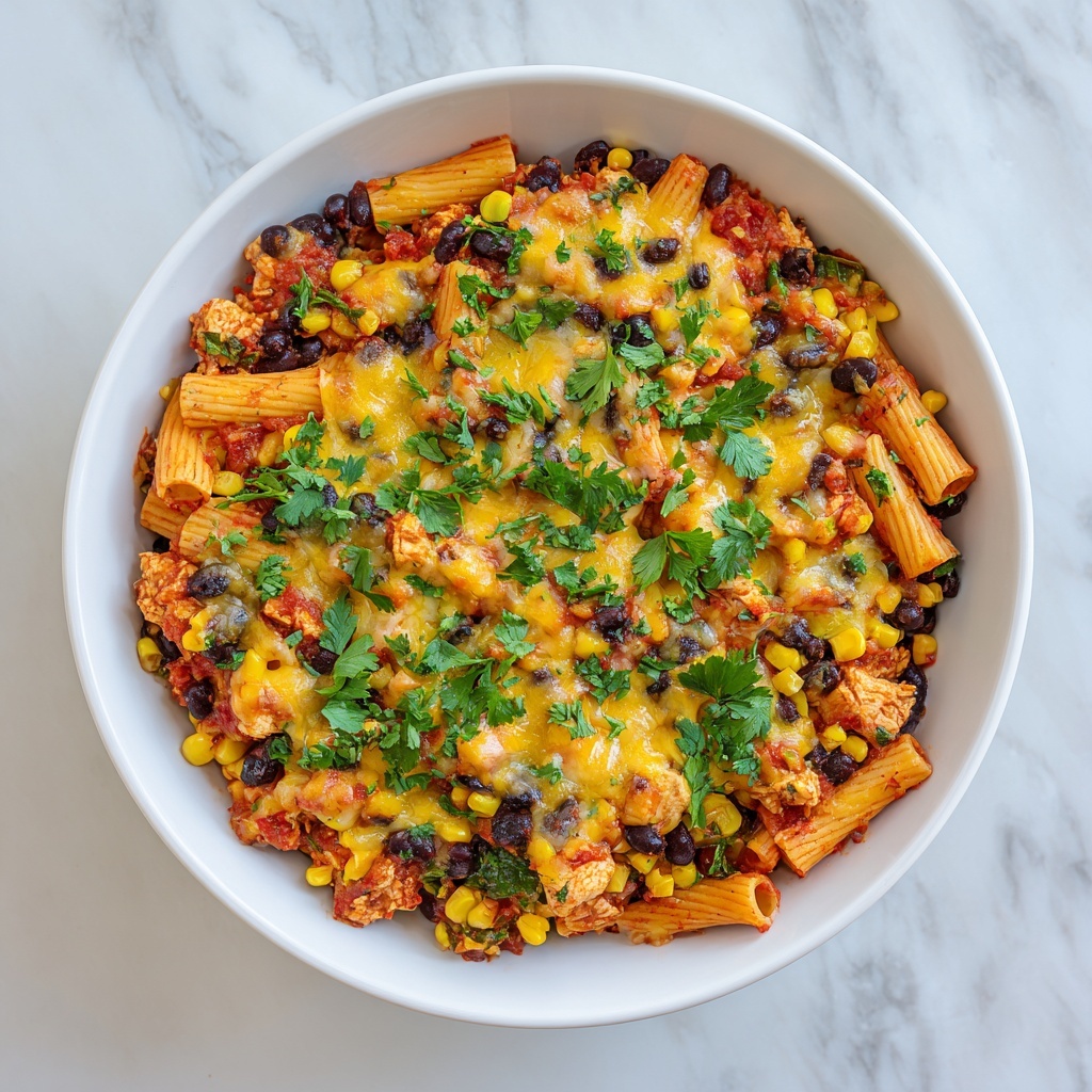 Slow Cooker Chicken Enchilada Pasta Recipe - Recipe Image