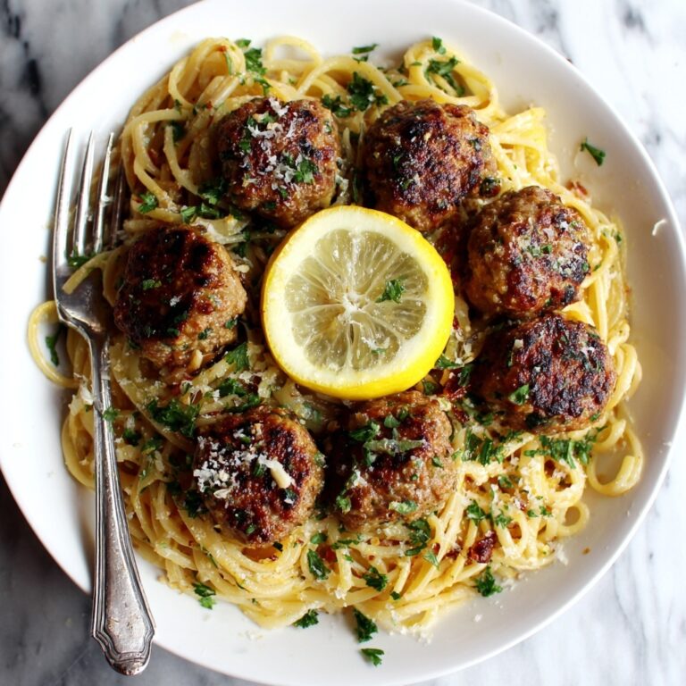 Lemon Garlic Chicken Piccata Meatballs Recipe