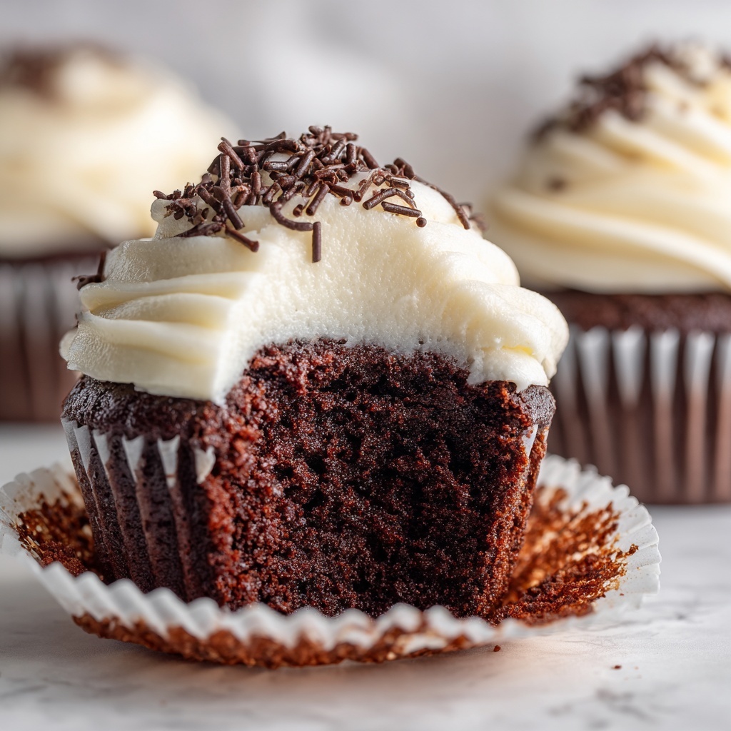 Creamy Chocolate Cupcakes Recipe - Recipe Image