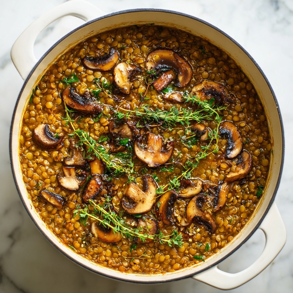 Vegan Lentil Mushroom Stew Recipe - Recipe Image