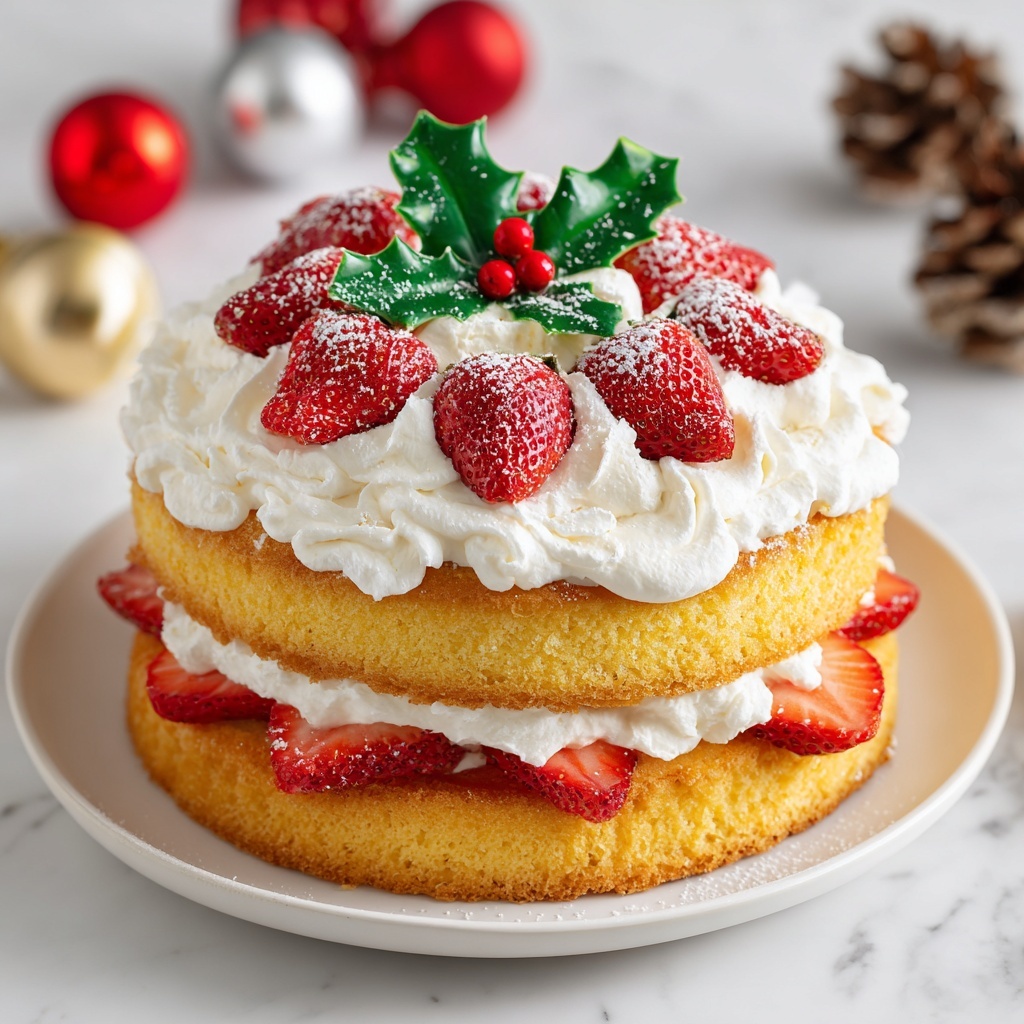 Japanese Strawberry Shortcake (Christmas Version) Recipe - Recipe Image