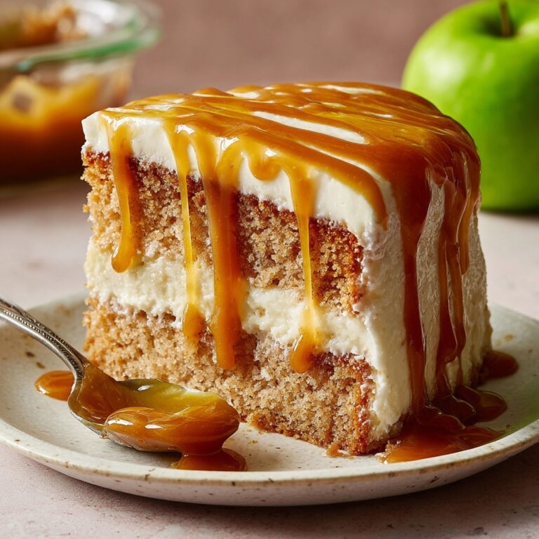Caramel Apple Poke Cake Recipe