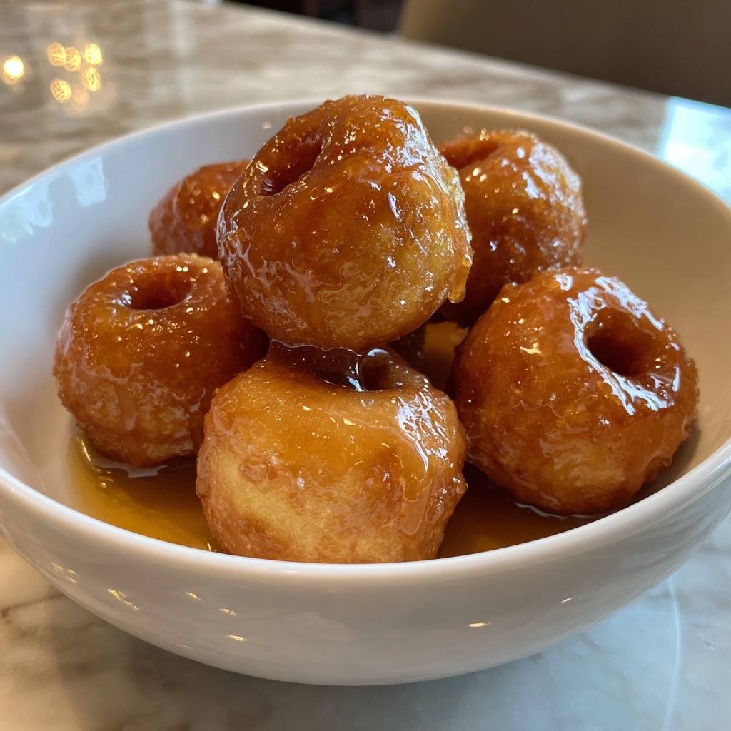 Canned Biscuit Glazed Doughnuts Recipe - Recipe Image