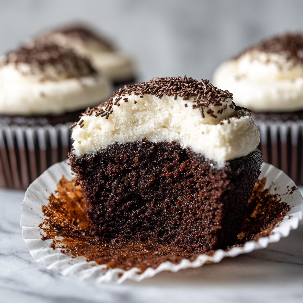 Creamy Chocolate Cupcakes Recipe - Recipe Image