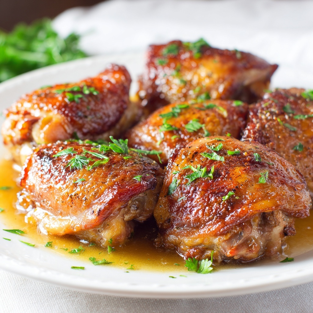 Honey Mustard Curry-Infused Chicken Thighs Recipe - Recipe Image