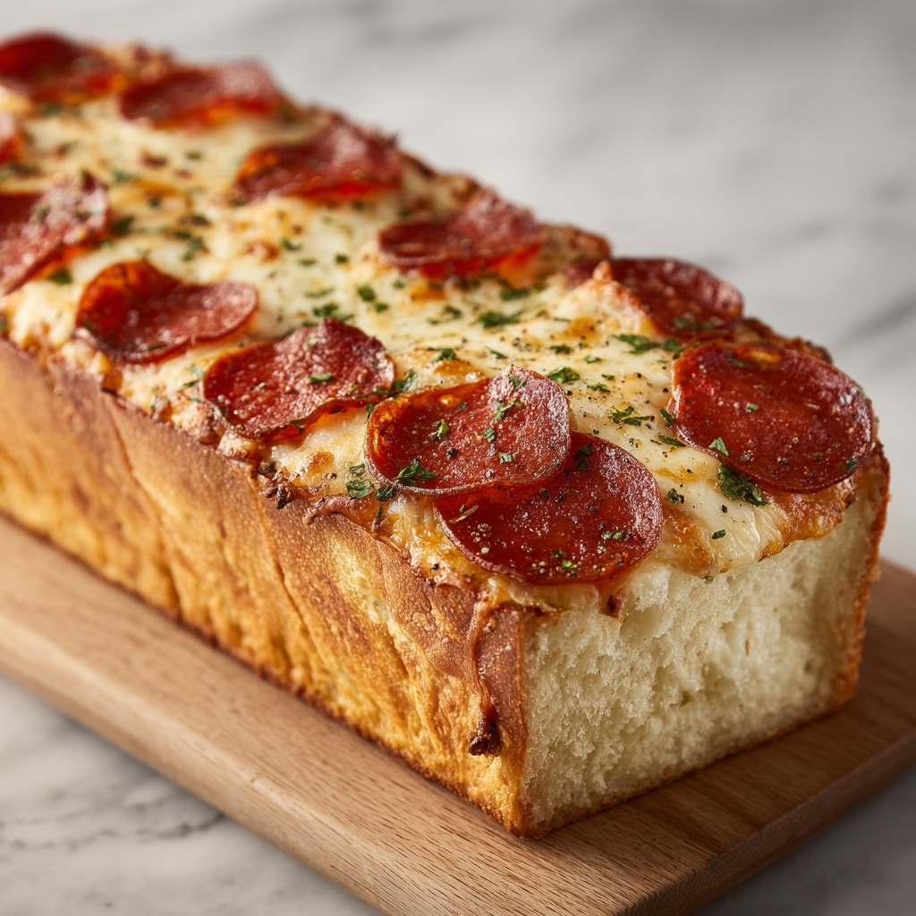 Cheesy Pepperoni Stromboli Recipe - Recipe Image