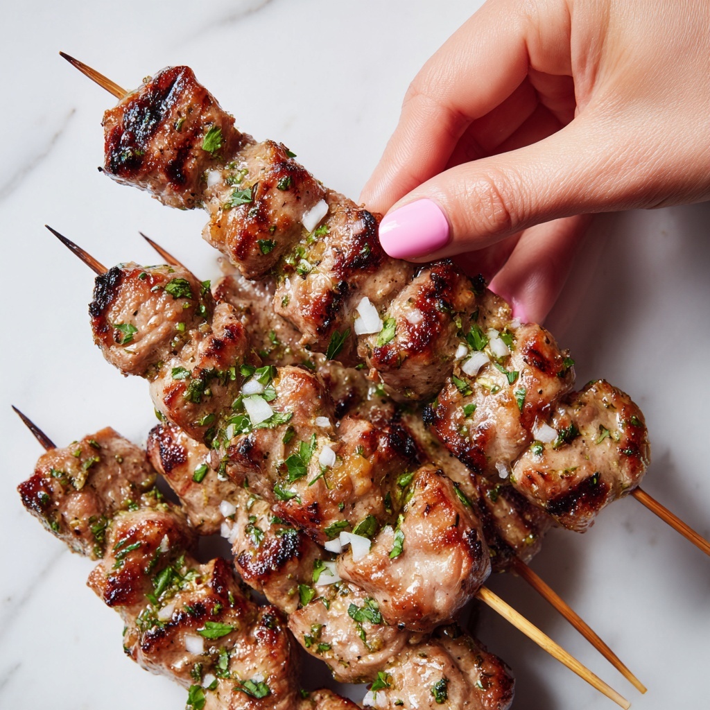 Air Fryer Garlic Parmesan Chicken Skewers Recipe - Recipe Image