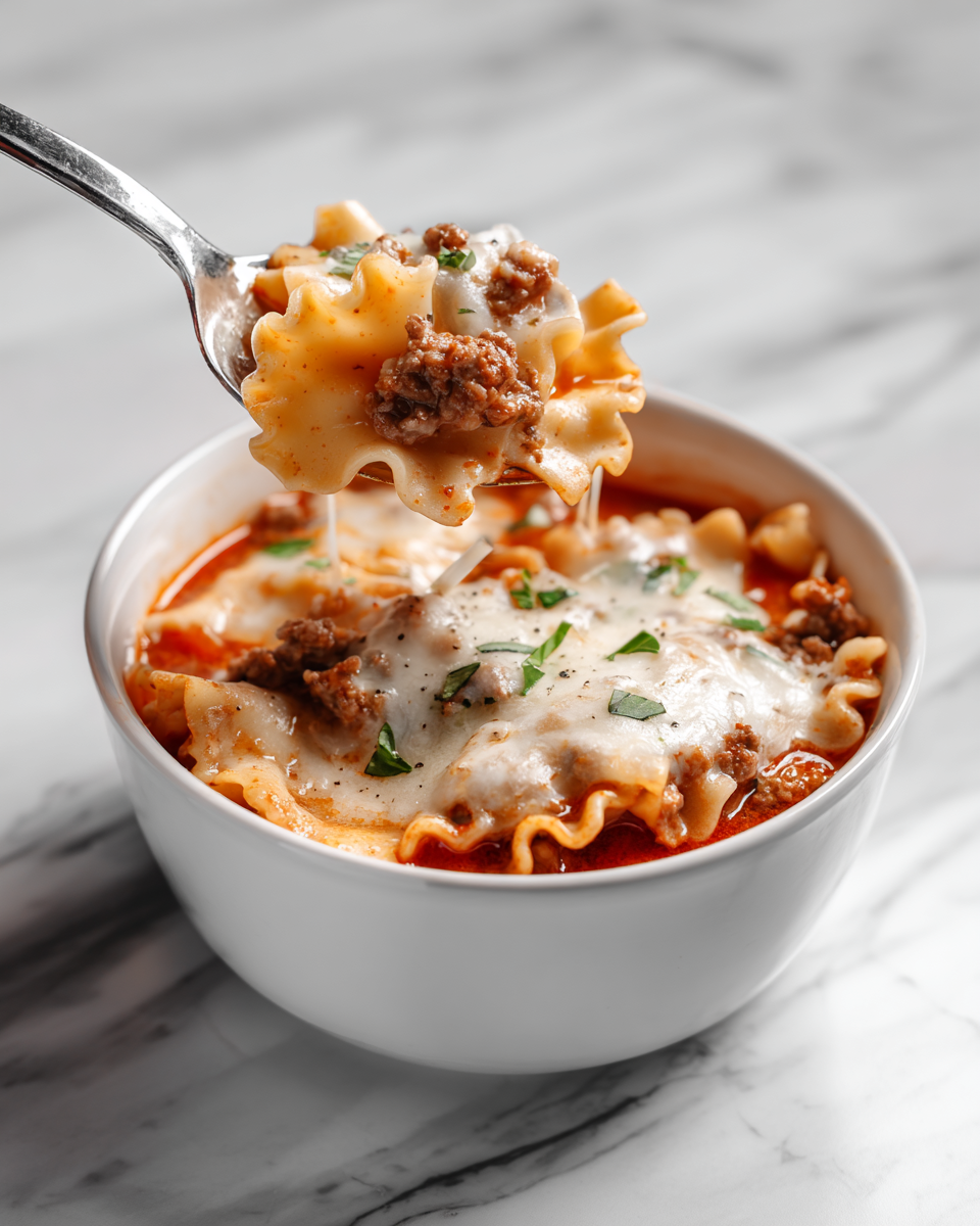 Slow Cooker Lasagna Soup Recipe - Recipe Image