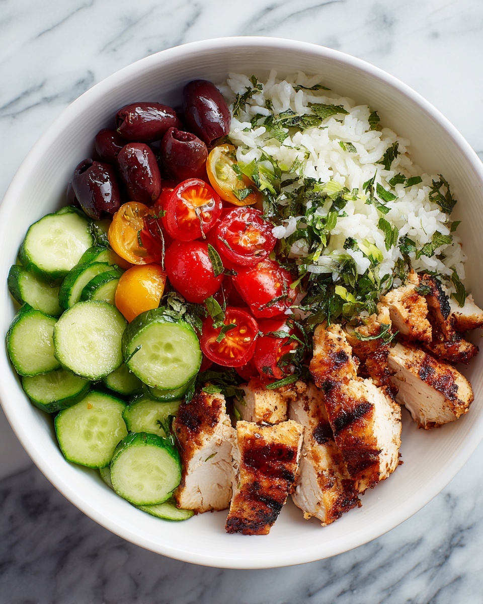 Greek Chicken Bowls Recipe - Recipe Image