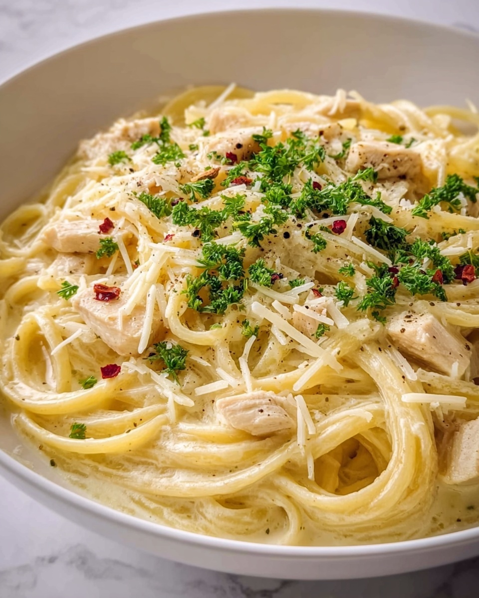 One Pot Creamy Garlic Pasta Recipe - Recipe Image